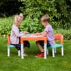 Liberty House Toys Kids Plastic Table and Two Chairs Set