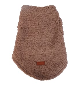 My Pets Teddy Fleece Brown Dog Coat