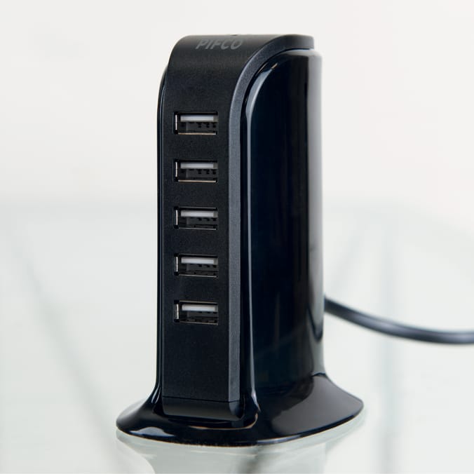 Pifco 5 Port USB Charge Tower