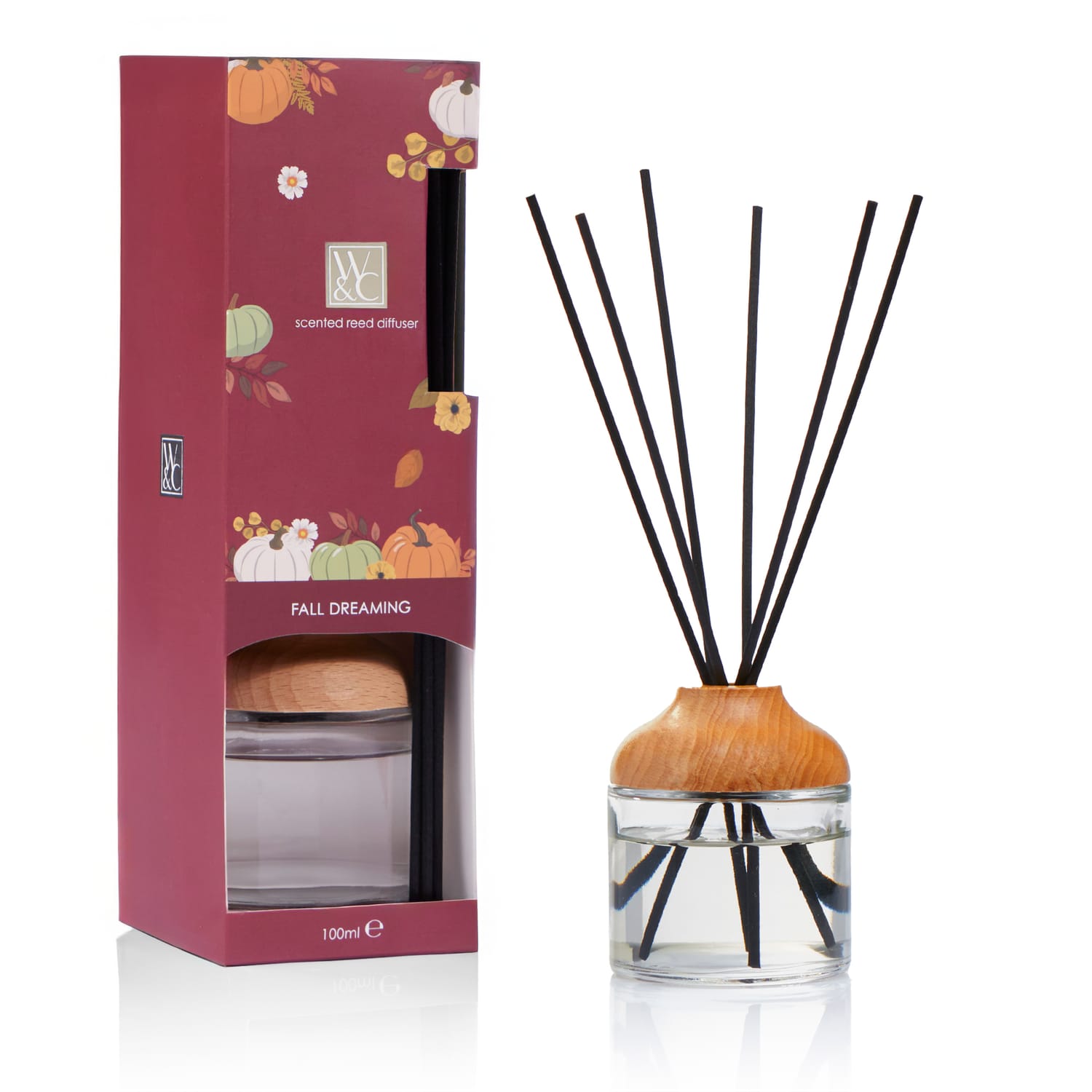Wickford & Co Scented Reed Diffuser 100ml - Fall Dreaming | Home Bargains