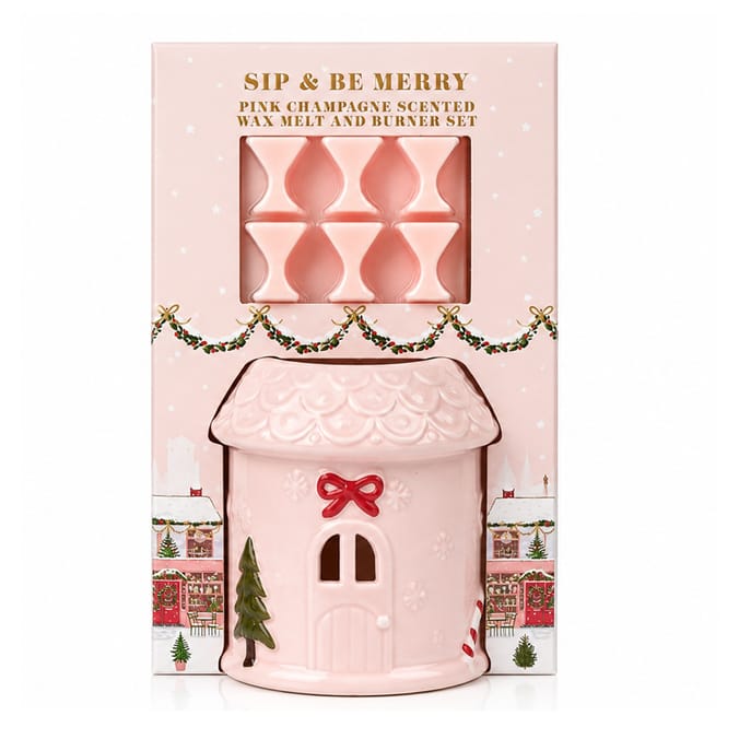 Candy Cane Christmas Wax Burner Set - Sip & Be Merry  