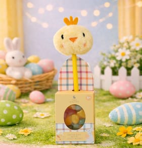  Happy Easter Plush Pen With Jelly Beans - Chick