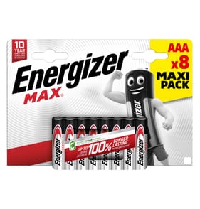 Energizer Max AAA Alkaline Batteries 8 Pack