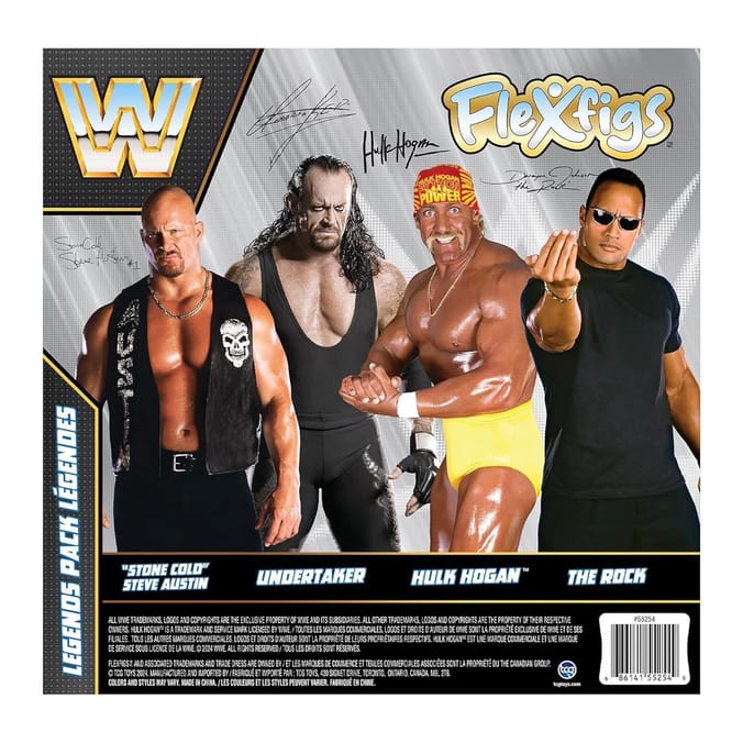 WWE Flexfigs Legends 4 Pack