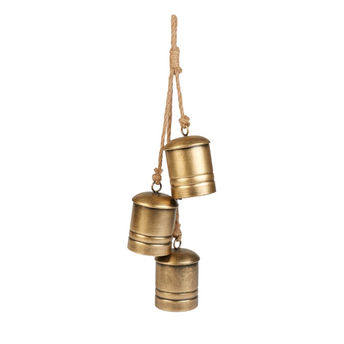 Winter Luxe 3 Pieces Large Metal Bells