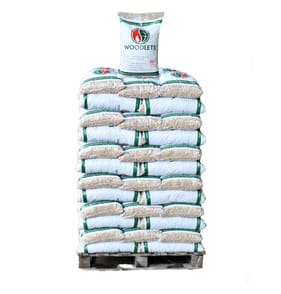 Woodlets Premium Wood Pellets 10kg - Pallet of 98 Packs