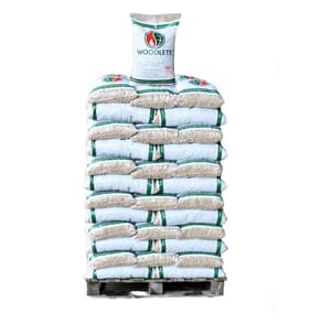 Woodlets Premium Wood Pellets 10kg - Pallet of 98 Packs