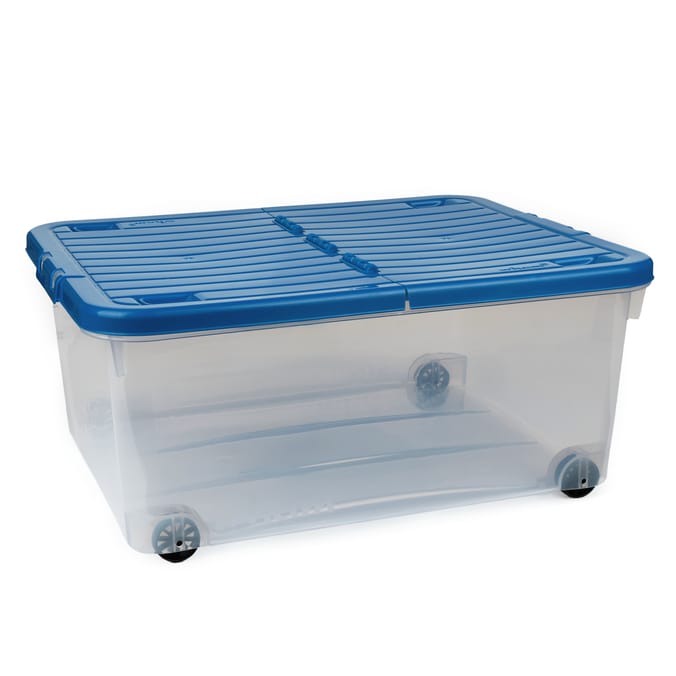 Utility Reusable Plastic 30L Wheeled Box