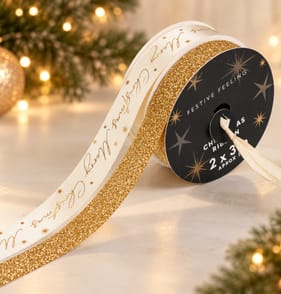 Festive Feeling 3M Double Ribbon - Gold