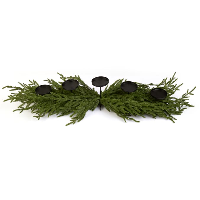 Festive Feeling Wreath Table Candle Holder