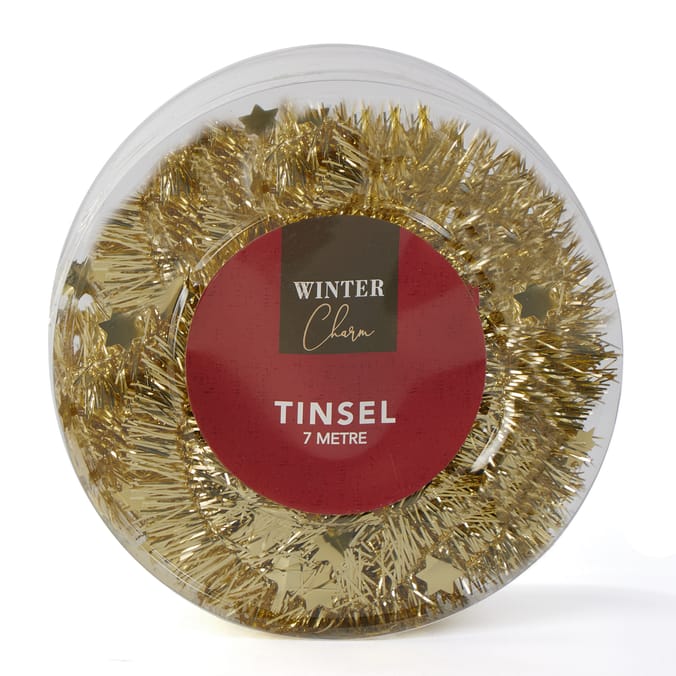 Winter Charm Tinsel Tub