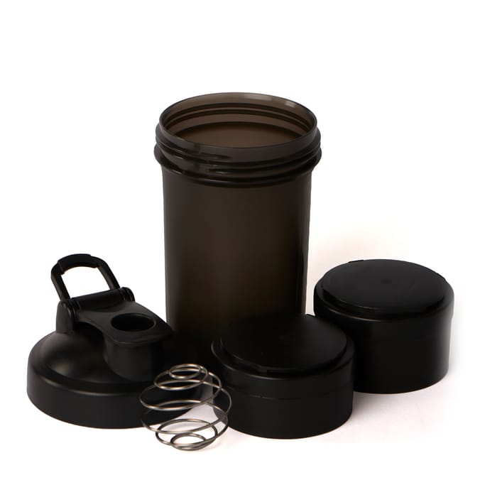 X-Tone 600ml Protein Shaker With 2 Pots