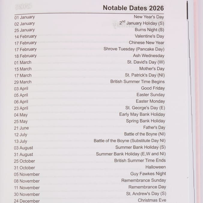 Stationery Store Faux Leather Diary 2026
