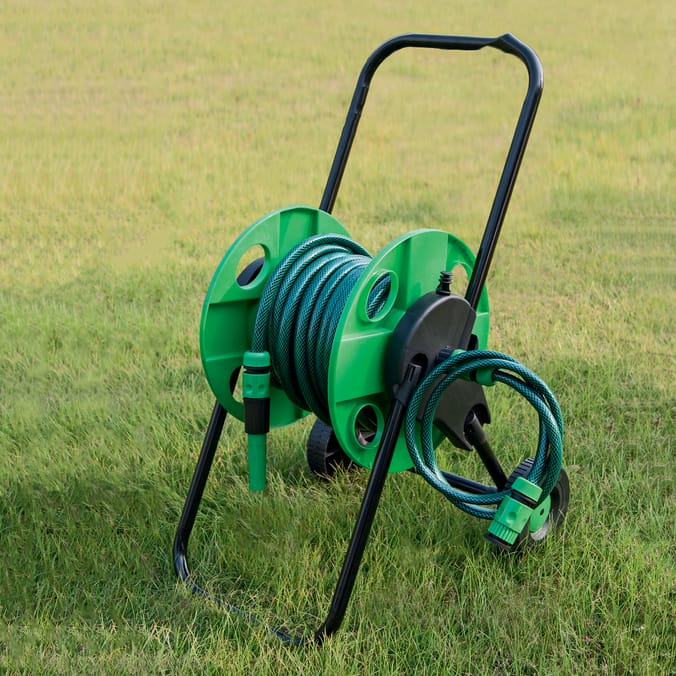 Jardin Hose Reel Trolley Set 25m
