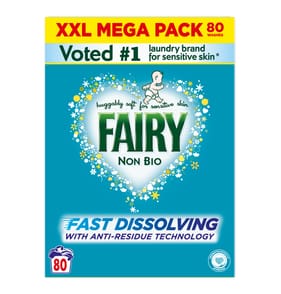 Fairy Non Bio Washing Powder 4kg 80 Washes