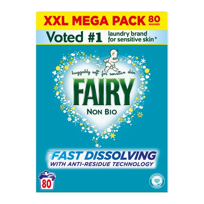 Fairy Non Bio Washing Powder 4kg 80 Washes