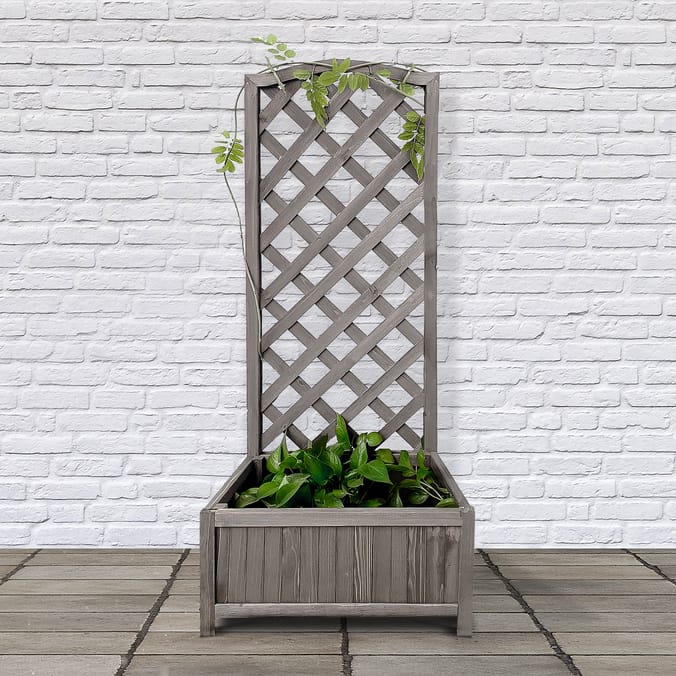 Jardin Wooden Planter With Lattice