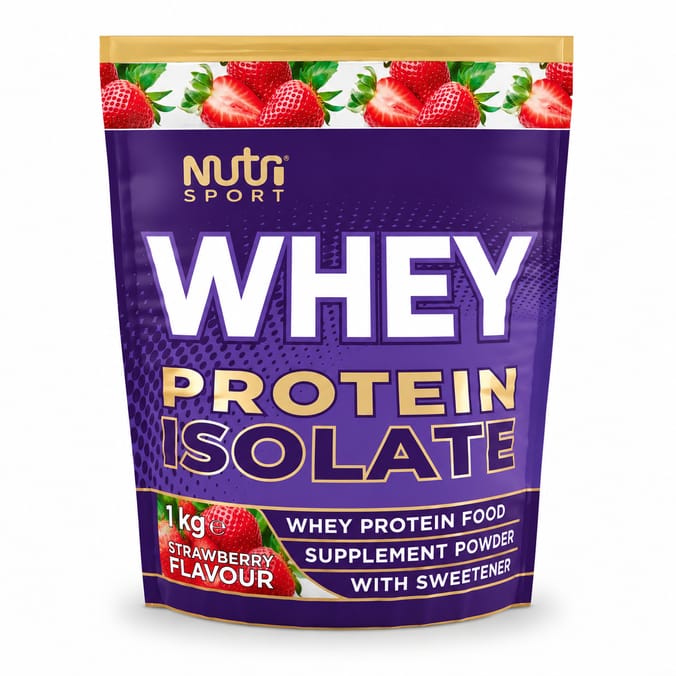 Nutri Sport Whey Protein Isolate 1kg - Strawberry