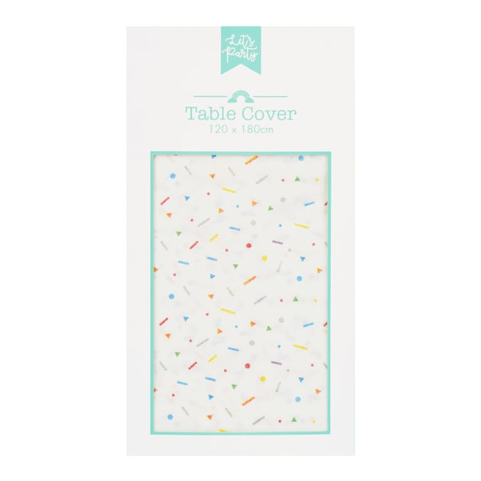 Let's Party Confetti Table Cover