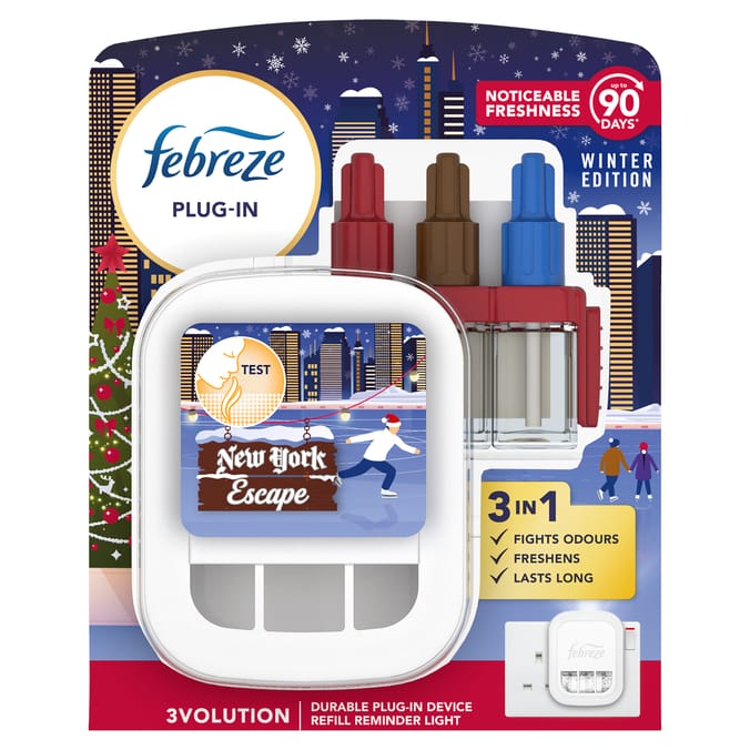 Febreze 3Volution Air Freshener Plug In Starter Kit New York Escape 20ml