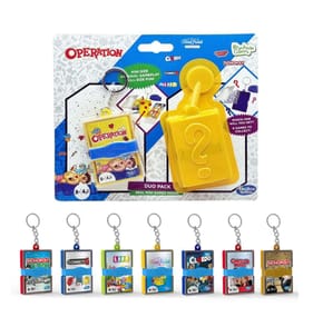 Hasbro Gaming Real Mini Game Keychain Games Duo Pack