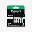 Pifco 9V Ultimate Super Alkaline Batteries 3 Pack