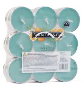 Wickford & Co. Scented Tealights 18 Pack - Sage & Citrus