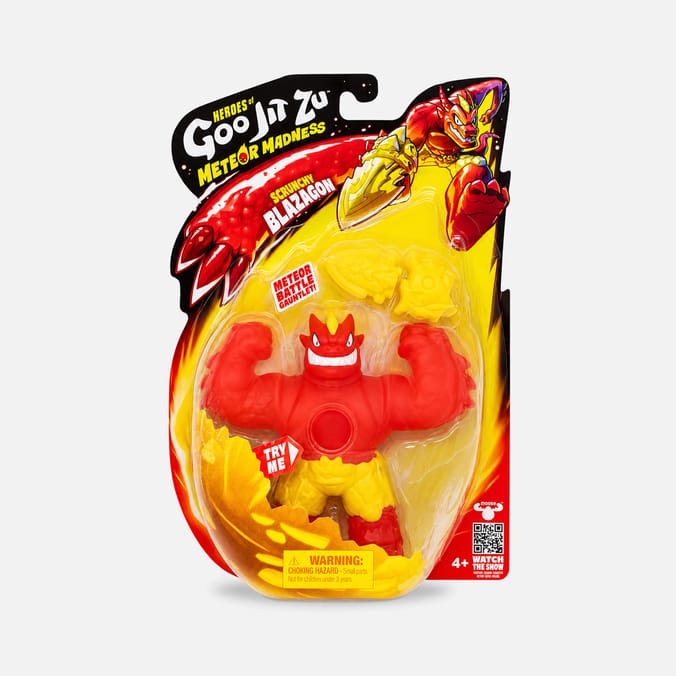Heroes of Goo Jit Zu Meteor Madness Action Figure - Scrunchy Blazagon