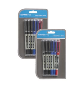 Stationery Store Rollerball Pens 6 Pack x2
