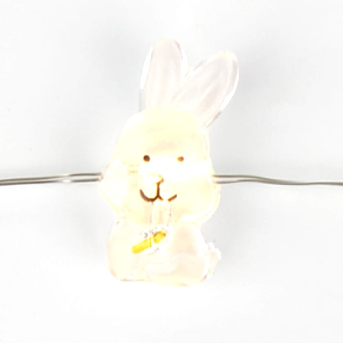 Happy Easter 20 LED Battery Operated Copper Lights