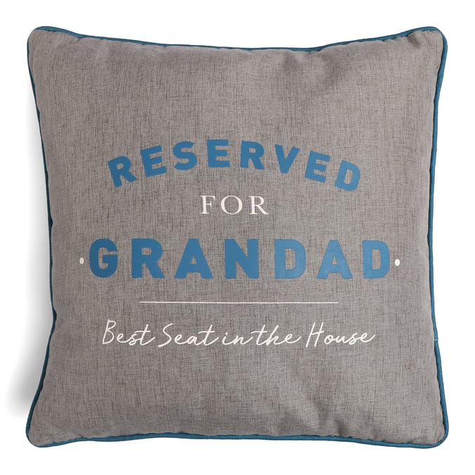  Just For You Dad Piped Cushion - Reserved For Grandad 