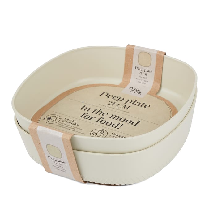 Moods Deep Plate 21cm - 2 Pack