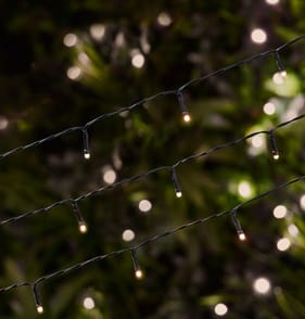 Firefly 50 LED Garden Solar Power String Lights - Warm White