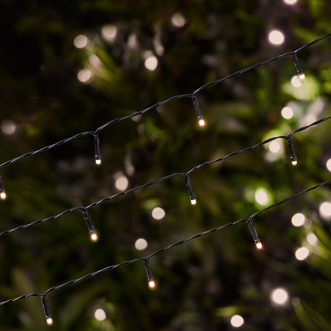 Firefly 50 LED Garden Solar Power String Lights Home Bargains