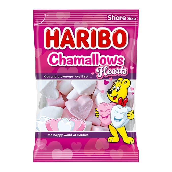 Haribo Chamallows Hearts 140g - Strawberry & Vanilla