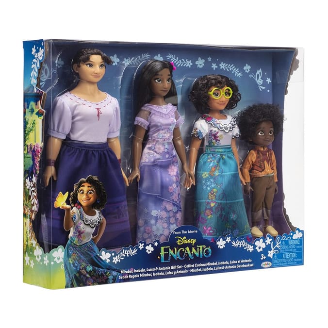 Disney Encanto 4 Doll Family Set