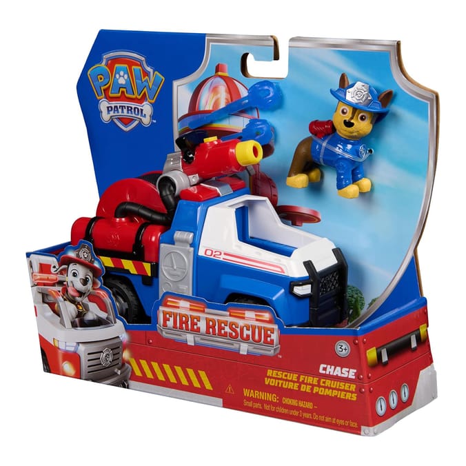 Paw Patrol Fire Rescue Vehicle & Figure - Chase