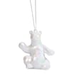 Frosted Spirit Iridescent Polar Bear Hanging Decoration