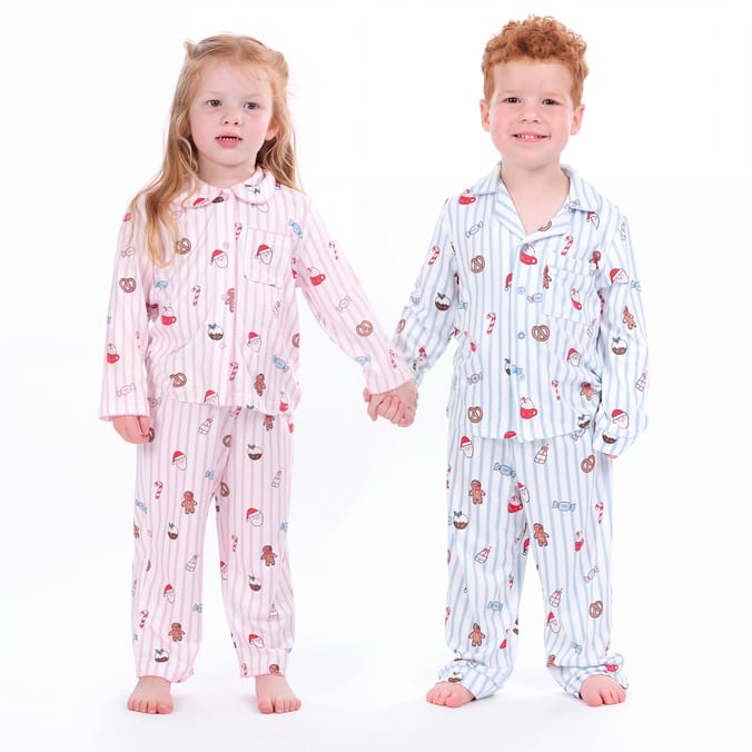 Sleigh Bells By Originals Pink Stripe Pyjamas