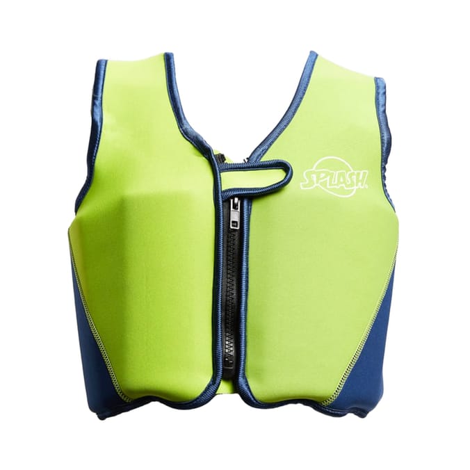 Splash Kids Swim Jacket Green Home Bargains