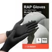 RAP Gloves Disposable Black Powder Free Gloves 100 Pack