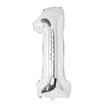 Lets Party Silver Foil 1 Balloon