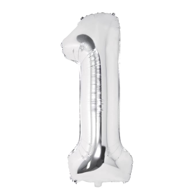 Lets Party Silver Foil 1 Balloon
