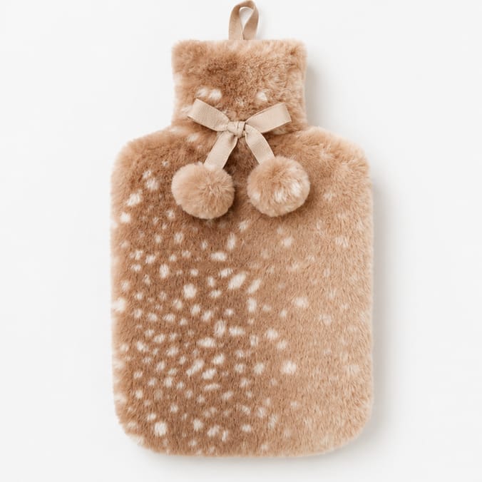 The Winter Warmer Collection Deer Print Hot Water Bottle  