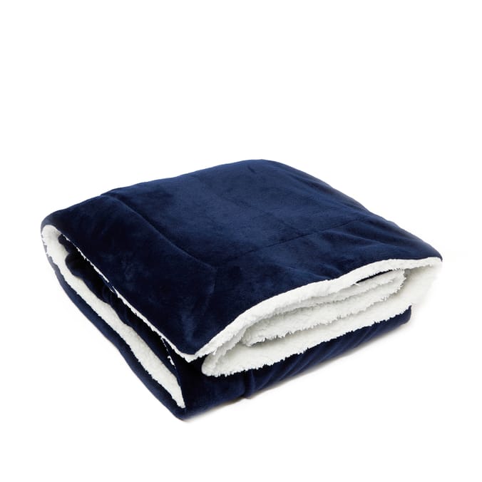 Home Collections Flannel Sherpa Throw