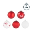 Festive Feeling 7cm Candy Cane Christmas Bauble 35 Pack - Bow