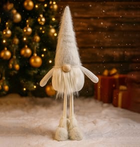 Festive Feeling Small Standing Gonk - White
