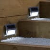 Firefly Solar Stainless Steel Step Light x3