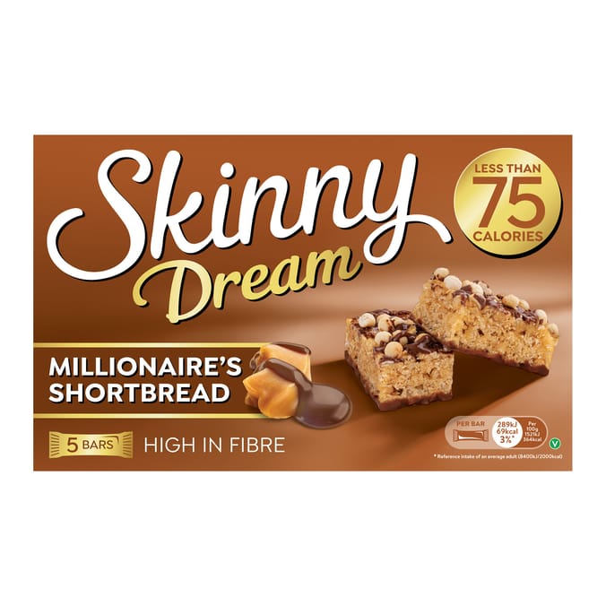  Skinny Dream Bar 19g 5 Pack - Millionaire's Shortbread