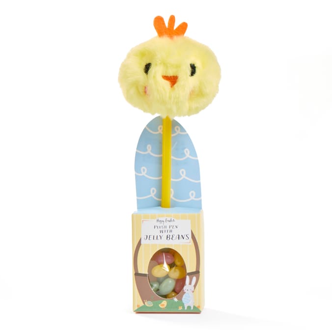 Hoppy Easter Plush Pen With Jelly Beans - Chick